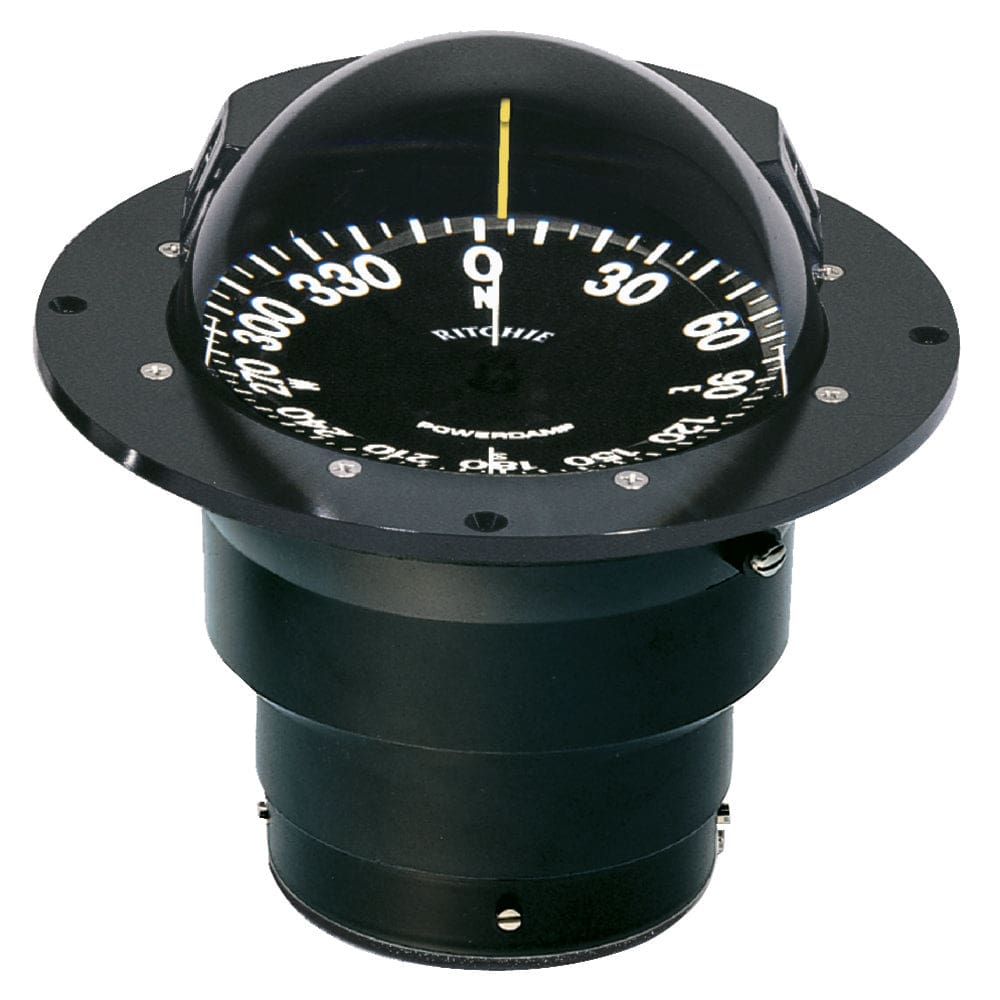 Ritchie FB-500 Globemaster Compass - Flush Mount - Black - 12V - 5 Degree Card - Marine Navigation & Instruments | Compasses - Ritchie