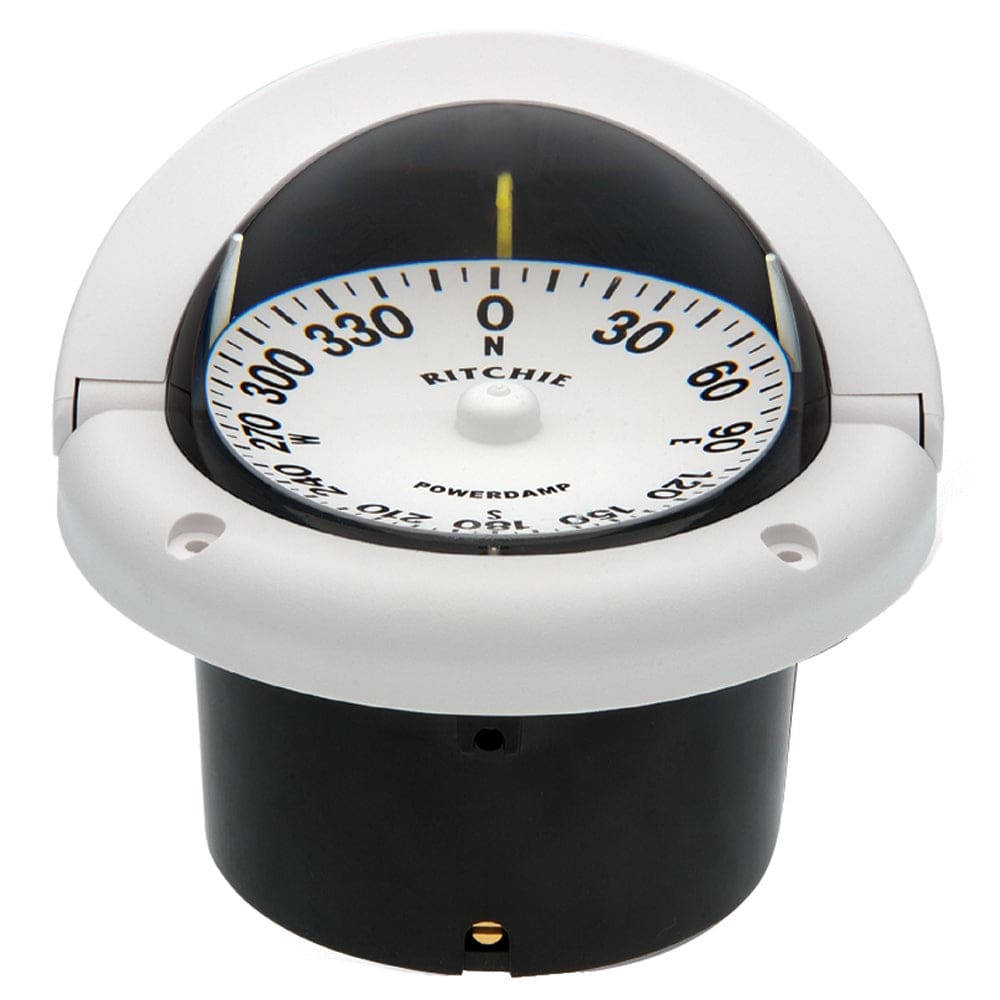 Ritchie HF-742W Helmsman Compass - Flush Mount - White - Marine Navigation & Instruments | Compasses - Ritchie