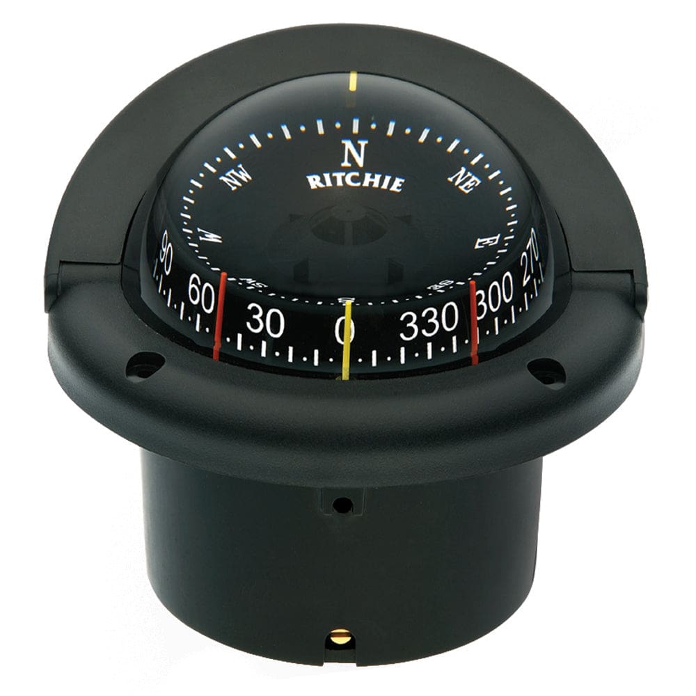 Ritchie HF-743 Helmsman Combidial Compass - Flush Mount - Black - Marine Navigation & Instruments | Compasses - Ritchie