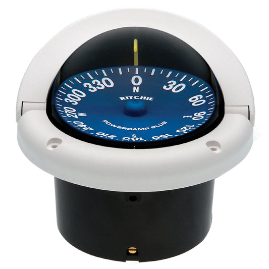 Ritchie SS-1002W SuperSport Compass - Flush Mount - White - Marine Navigation & Instruments | Compasses - Ritchie