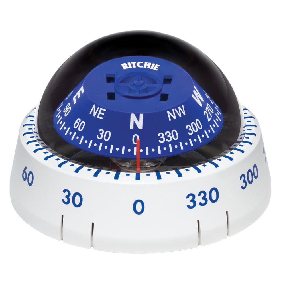 Ritchie XP-99W Kayaker Compass - Surface Mount - White - Outdoor | Compasses - Magnetic,Paddlesports | Compasses,Marine Navigation &