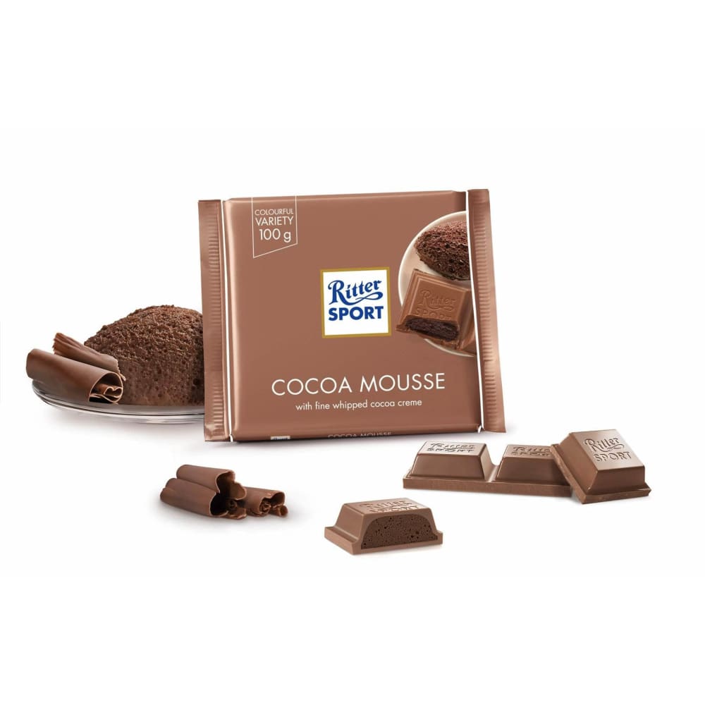 Ritter Sport Ritter Sport Cocoa Mousse Chocolate Bar, 3.5 oz