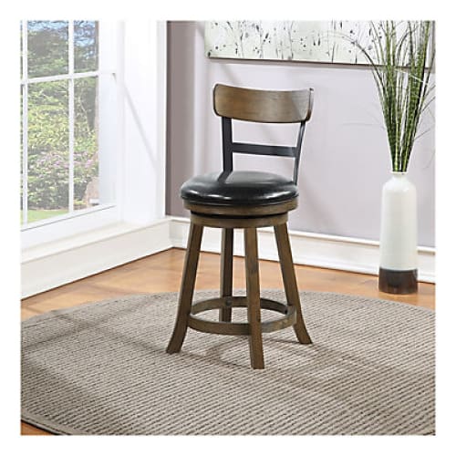Riverside 24 Wood Swivel Barstool - Home/Furniture/Kitchen & Dining Room Furniture/Bar & Counter Stools/ - Home to Office