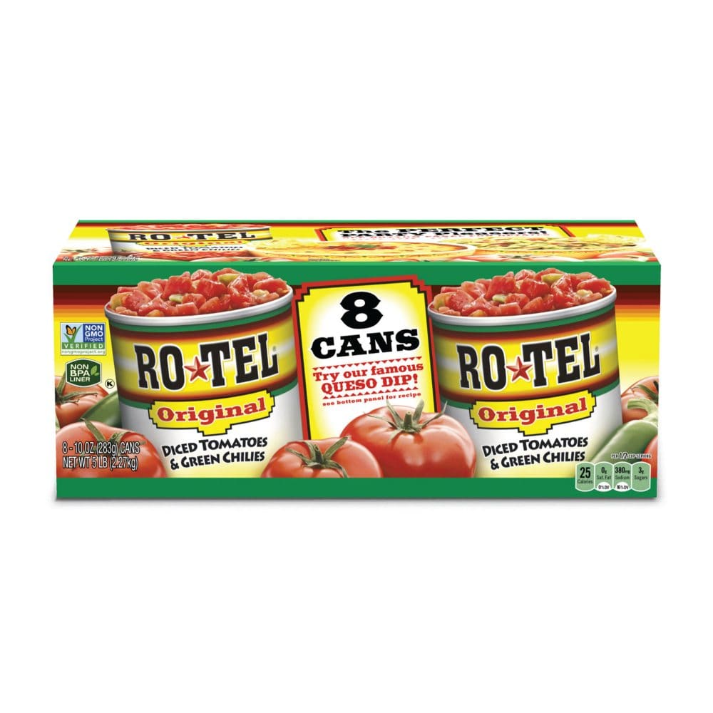 Ro-Tel Diced Tomatoes & Green Chilies (10 oz. 8 ct.) - Canned Foods & Goods - Ro-Tel Diced