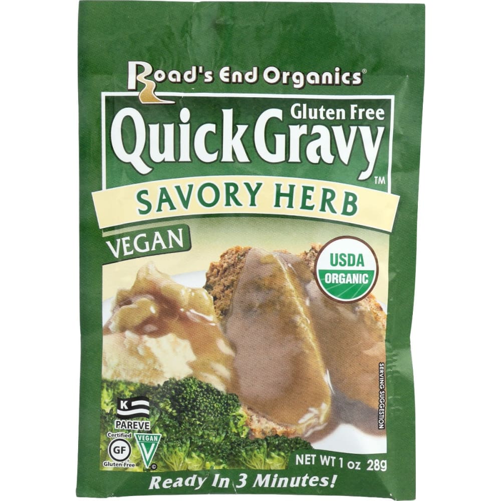 ROADS END: Gravy Mix Savory Herb Gf 1 oz (Pack of 6) - ROADS END