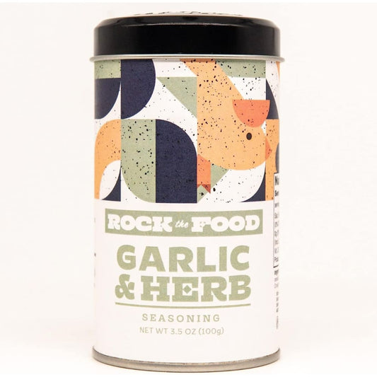 ROCK THE FOOD: Garlic Herb Seasoning Shaker 3.5 oz (Pack of 3) - Grocery > Cooking & Baking > Seasonings - ROCK THE FOOD