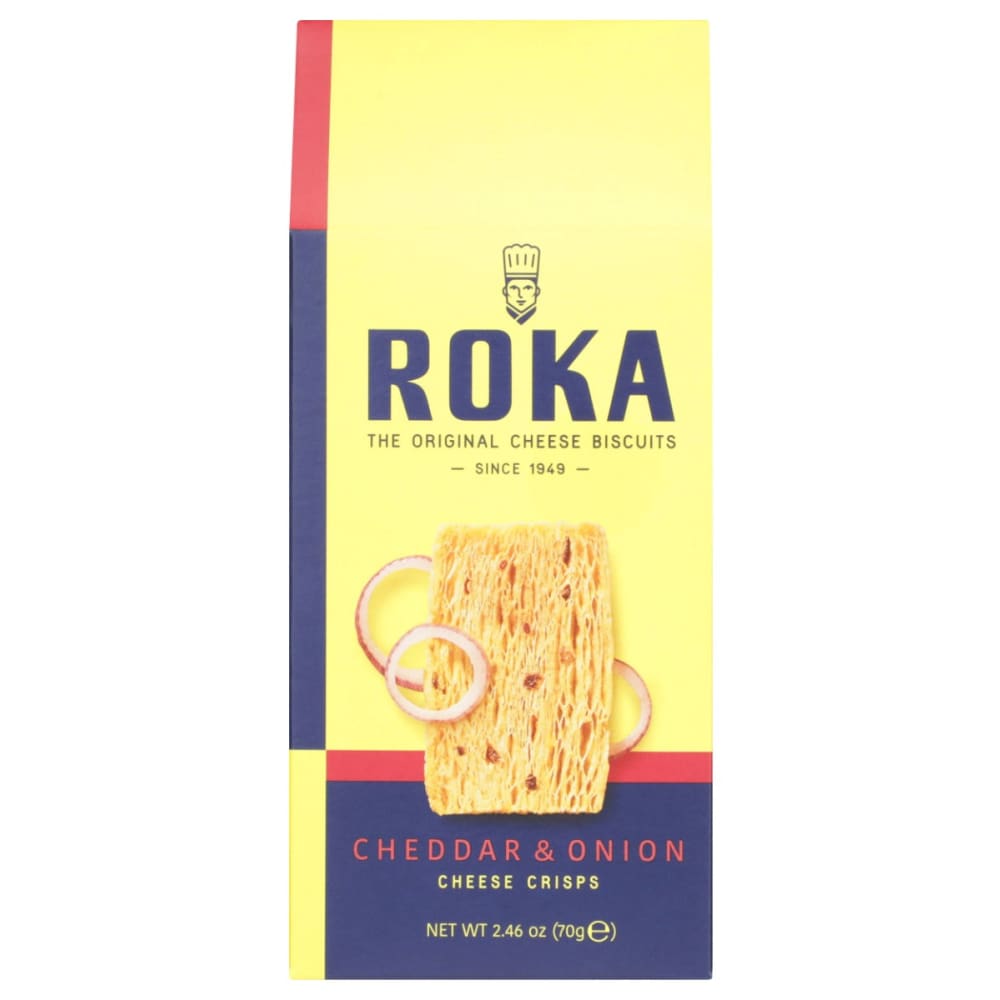 ROKA: Crisp Cheddar & Onion 2.46 OZ (Pack of 5) - Grocery > Snacks > Crackers > Crispbreads & Toasts - ROKA