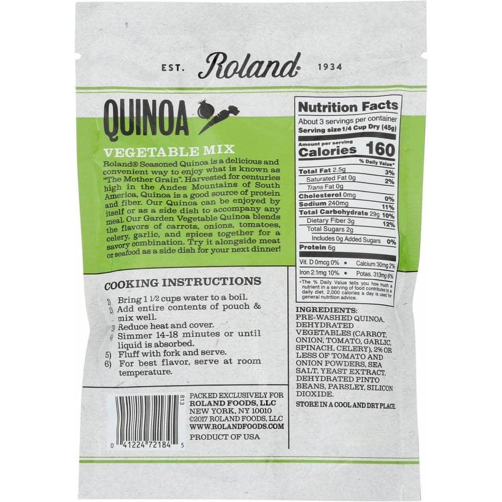 Roland Roland Quinoa Gluten Free Garden Vegetable, 5.46 oz