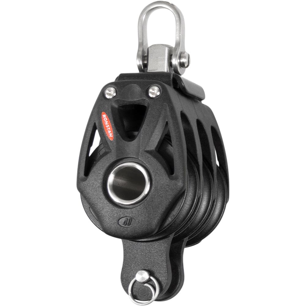 Ronstan Series 40 Orbit BB Triple Block w/ Becket & Swivel Shackle - Sailing | Blocks - Ronstan