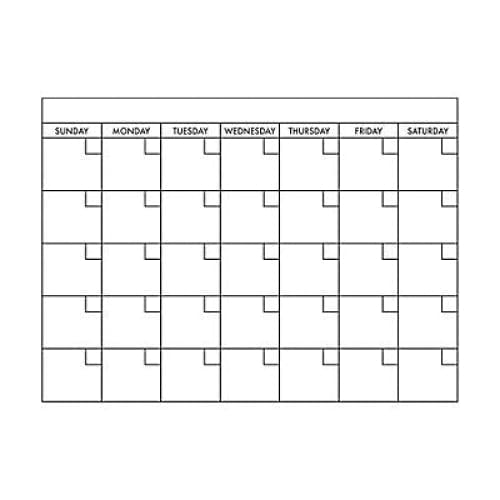 RoomMates Basics Dry Erase Calendar Peel and Stick Giant Wall Decal - Home/Office & School Supplies/General Supplies/ - RoomMates