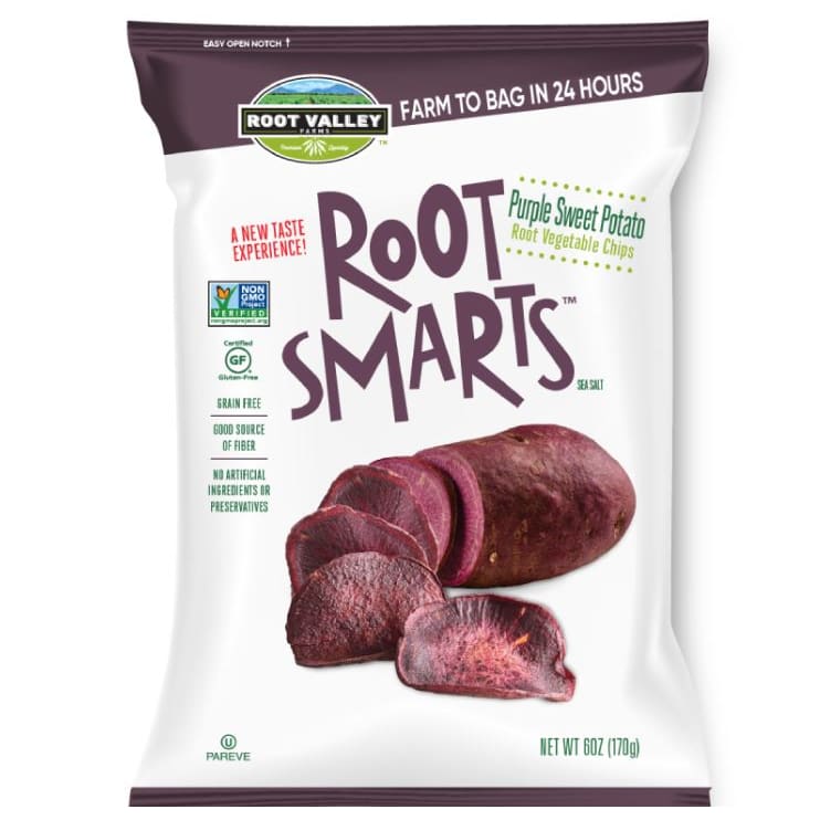 ROOT SMARTS: Purple Sweet Potato Chips 6 oz (Pack of 5) - Potato Chips - ROOT SMARTS