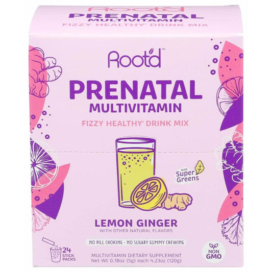 ROOTD Rootd Prenatal Multivitamin Fizzy Healthy Drink Mix, 24 Ea