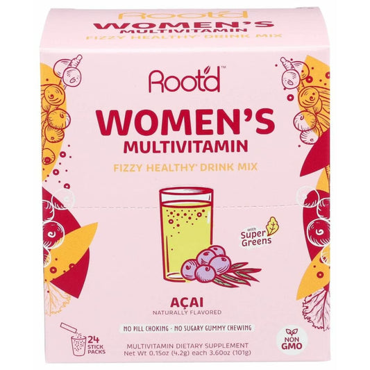 ROOTD ROOTD Women Multivitamin Fizzy Healthy Drink Mix, 24 ea