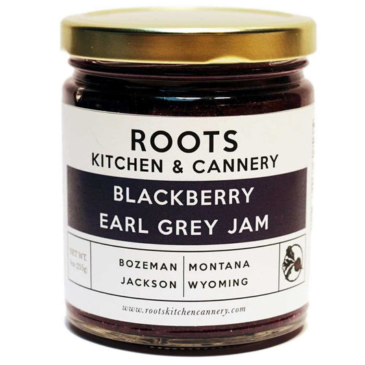 ROOTS KITCHEN & CANNERY: Blackberry Earl Grey Jam 9.5 oz (Pack of 4) - Grocery > Pantry > Jams & Jellies - ROOTS KITCHEN & CANNERY