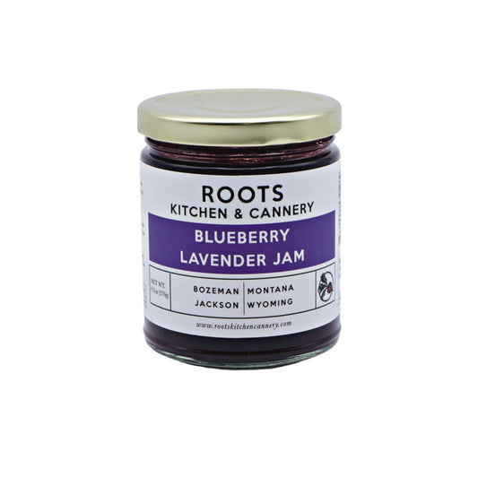 ROOTS KITCHEN & CANNERY: Blueberry Lavender Jam 9.5 oz (Pack of 4) - Grocery > Pantry > Jams & Jellies - ROOTS KITCHEN & CANNERY