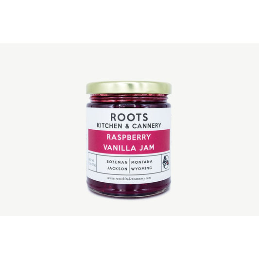 ROOTS KITCHEN & CANNERY: Raspberry Vanilla Jam 9.5 oz (Pack of 4) - Grocery > Pantry > Jams & Jellies - ROOTS KITCHEN & CANNERY