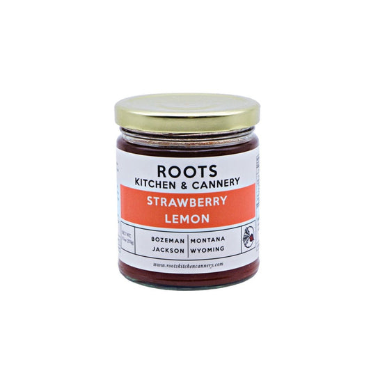 ROOTS KITCHEN & CANNERY: Strawberry Lemon Jam 9.5 oz (Pack of 4) - Grocery > Pantry > Jams & Jellies - ROOTS KITCHEN & CANNERY