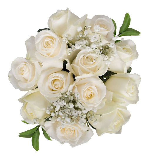 InBloom Rose Bouquets - White - Home/Home/Flowers & Plants/Roses/ - InBloom