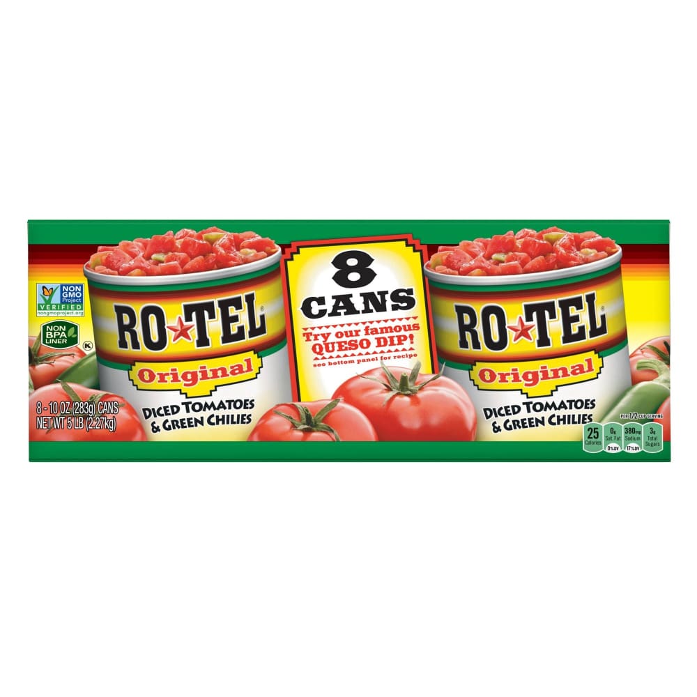 Rotel Original Diced Tomatoes and Green Chilies, 8 pk./10 oz. ShelHealth