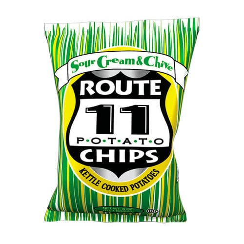 Route 11 Chips Sour Cream & Chive Chips 6oz (Case of 12) - Snacks/Bulk Snacks - Route 11 Chips