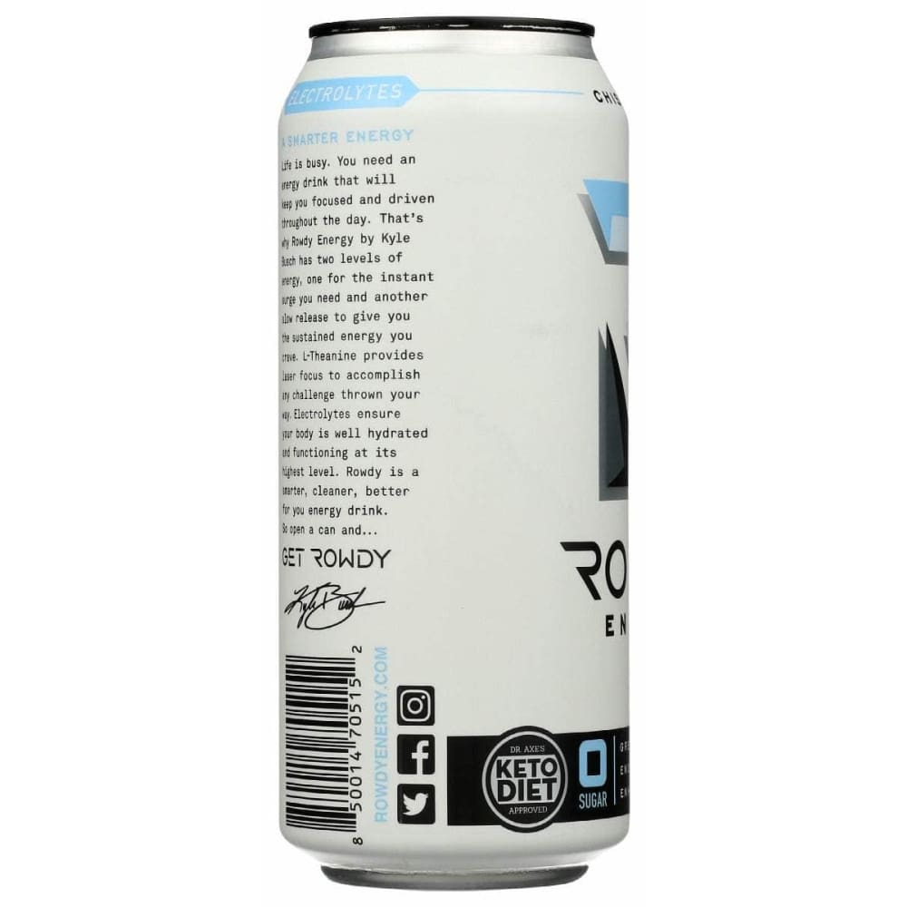 ROWDY ENERGY Grocery > Beverages > Energy Drinks ROWDY ENERGY: Drink Energy Chisld Ice, 16 fo