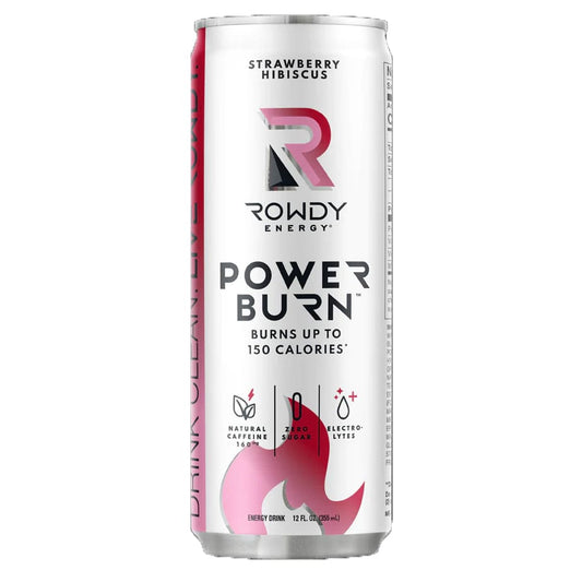 ROWDY ENERGY: Drink Power Strawberry Hibiscus 12 FO (Pack of 5) - Grocery > Beverages > Energy Drinks - ROWDY ENERGY