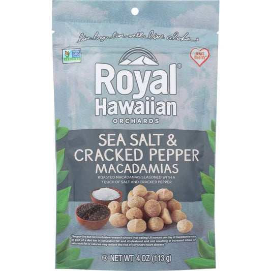 ROYAL HAWAIIAN ORCHARDS ROYAL HAWAIIAN ORCHARDS Nut Macadamia Ssalt&Crkd, 4 oz