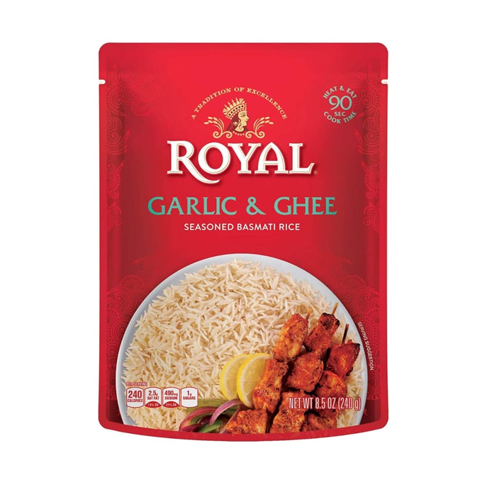 ROYAL: Rice Garlic & Ghee Rth 8.5 OZ (Pack of 5) - Grocery > Pantry > Rice - ROYAL