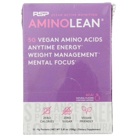 RSP NUTRITION: Amino Lean Acai 12 pk - Grocery > Beverages > Energy Drinks - RSP NUTRITION