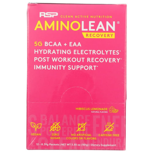 RSP NUTRITION: Amino Lean Pink Lemonade 12 PK - Grocery > Beverages > Energy Drinks - RSP NUTRITION