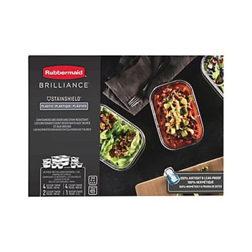 Rubbermaid Brilliance 22 pc. Food Storage Container Set - Home/Home/Storage & Organization/Kitchen & Bath Organization/Kitchen Organization/