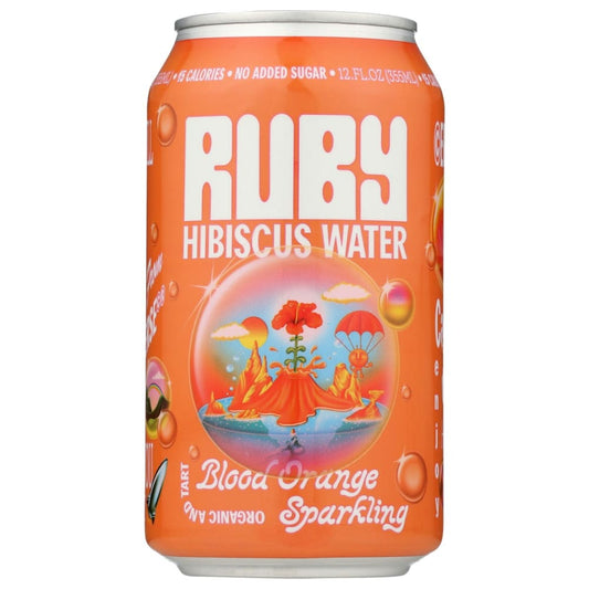 RUBY: Hib Wtr Sprk B Orange Org 12 FO (Pack of 6) - Grocery > Beverages > Water > Sparkling Water - RUBY