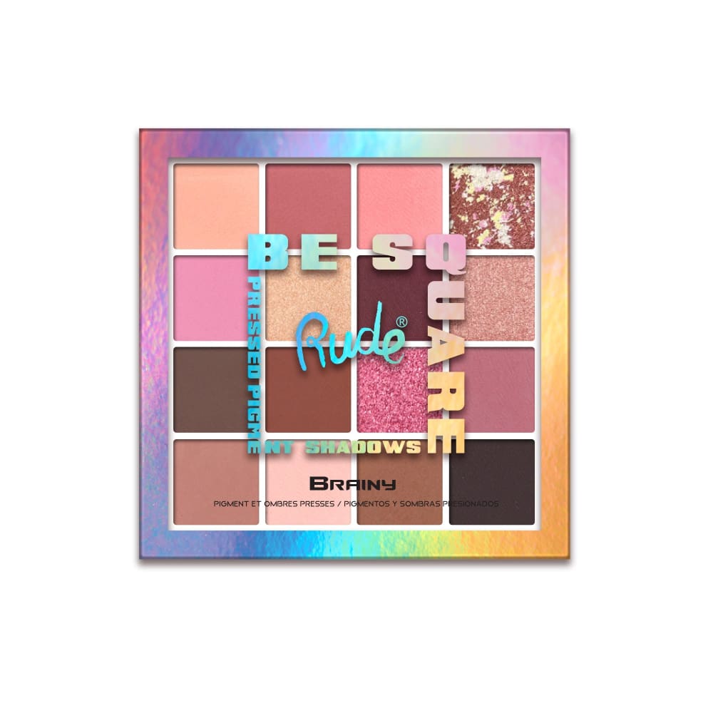 RUDE Be Square Pressed Pigments & Shadows - Brainy - Eye Shadow - RUDE