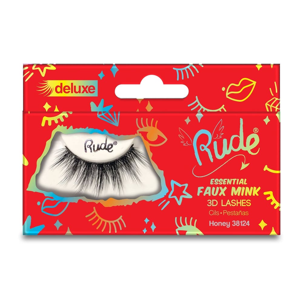 RUDE Essential Faux Mink Deluxe 3D Lashes - RUDE