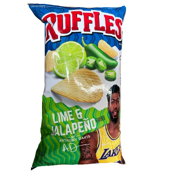 Ruffles Ruffles Potato Chips Lime & Jalapeno Flavored 8 Oz