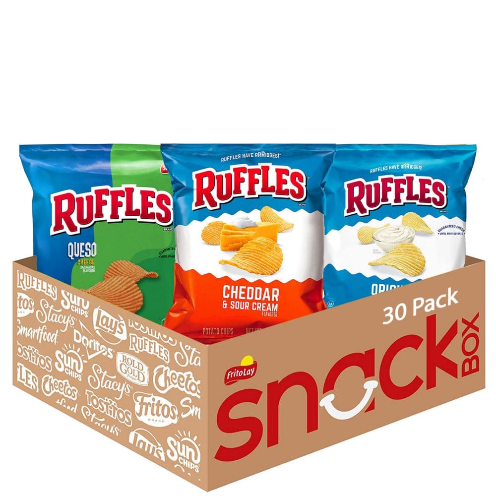 Ruffles Potato Chips Mix Variety Pack (30 ct.) - Limited Time Snacks - Ruffles