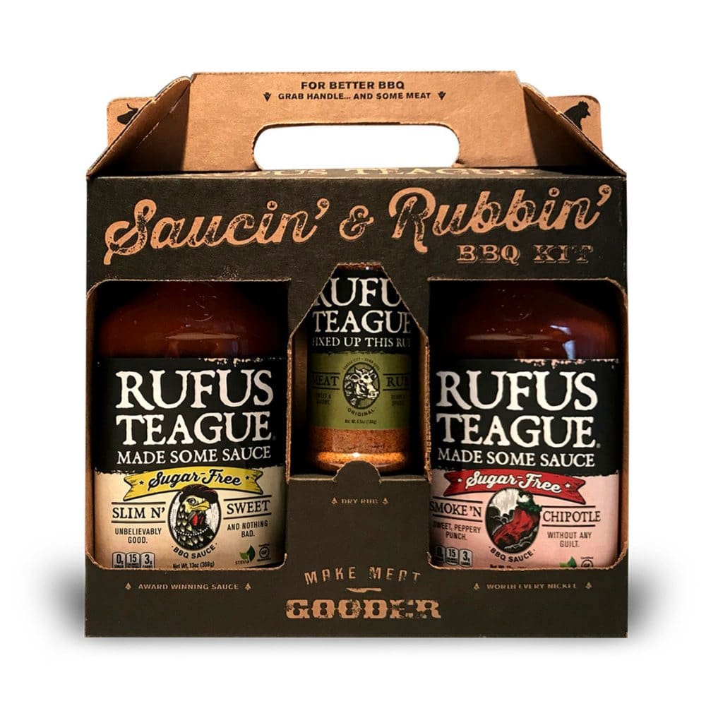 Rufus Teague Sugar-Free BBQ 3-pack Gift Tote - Shop by Occasions - Rufus