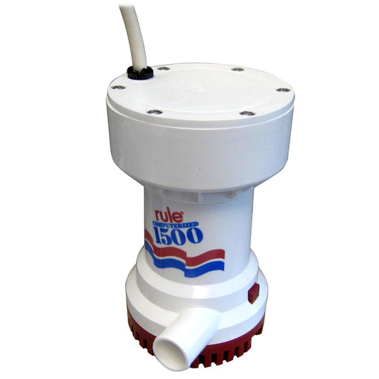 Rule 1500 G.P.H. Automatic Bilge Pump - Marine Plumbing & Ventilation | Bilge Pumps - Rule