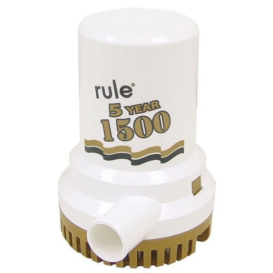 Rule 1500 G.P.H. Gold Series Bilge Pump - Marine Plumbing & Ventilation | Bilge Pumps - Rule