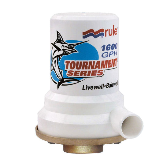 Rule Tournament Series Bronze Base 1600 GPH Livewell Pump - Marine Plumbing & Ventilation | Livewell Pumps - Rule