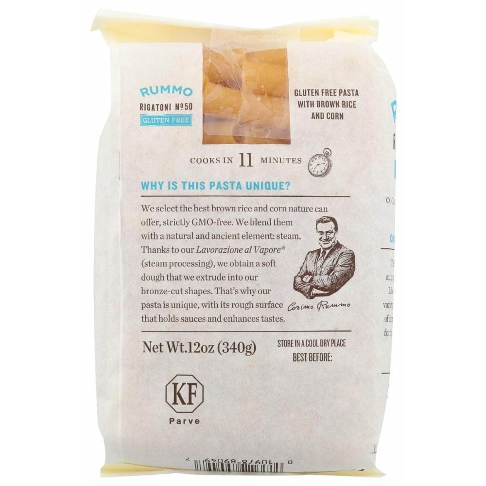 RUMMO Grocery > Pantry > Pasta and Sauces RUMMO Gluten Free Rigatoni, 12 oz