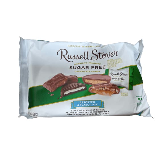 Russell Stover Russell Stover Sugar Free Candies – Assorted Flavor Mix with Stevia, 10 oz. Bag