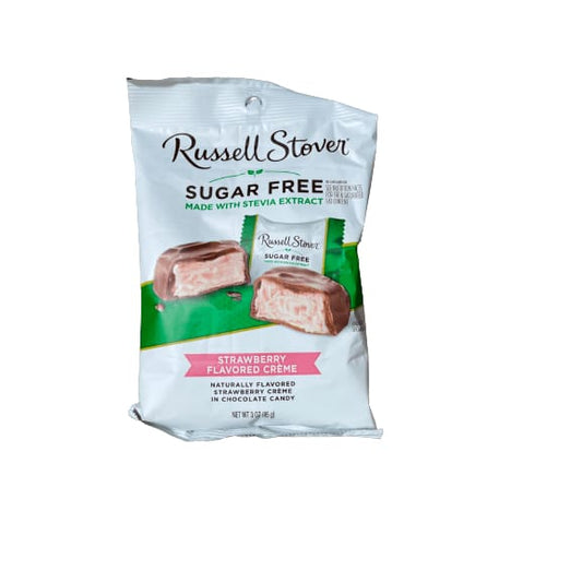 Russell Stover Russell Stover Sugar Free Strawberry Cream with Stevia, 3 oz. Bag