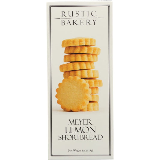 RUSTIC BAKERY: Meyer Lemon Shortbread 4 oz (Pack of 4) - Grocery > Snacks > Cookies - RUSTIC BAKERY