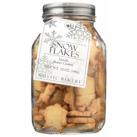 RUSTIC BAKERY RUSTIC BAKERY Vanilla Snowflakes Cookie Jar, 12 oz