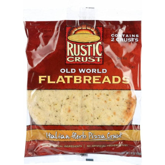 RUSTIC CRUST RUSTIC CRUST Pizza Crust 7In Ital Herb 2Pk, 9 oz