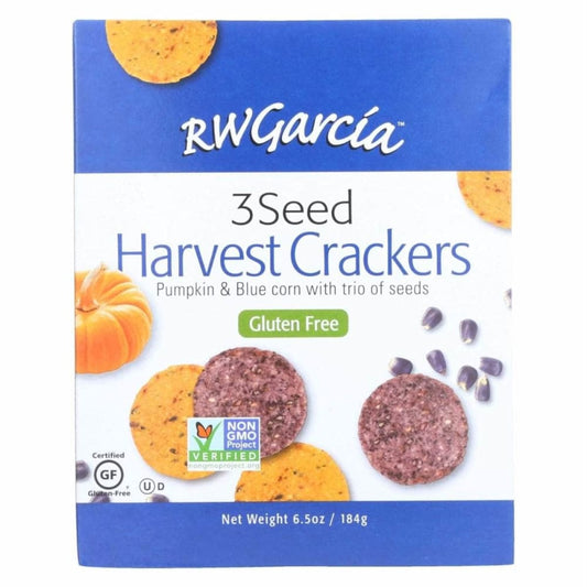 RW GARCIA RW GARCIA 3 Seed Harvest Crackers, 6.5 oz