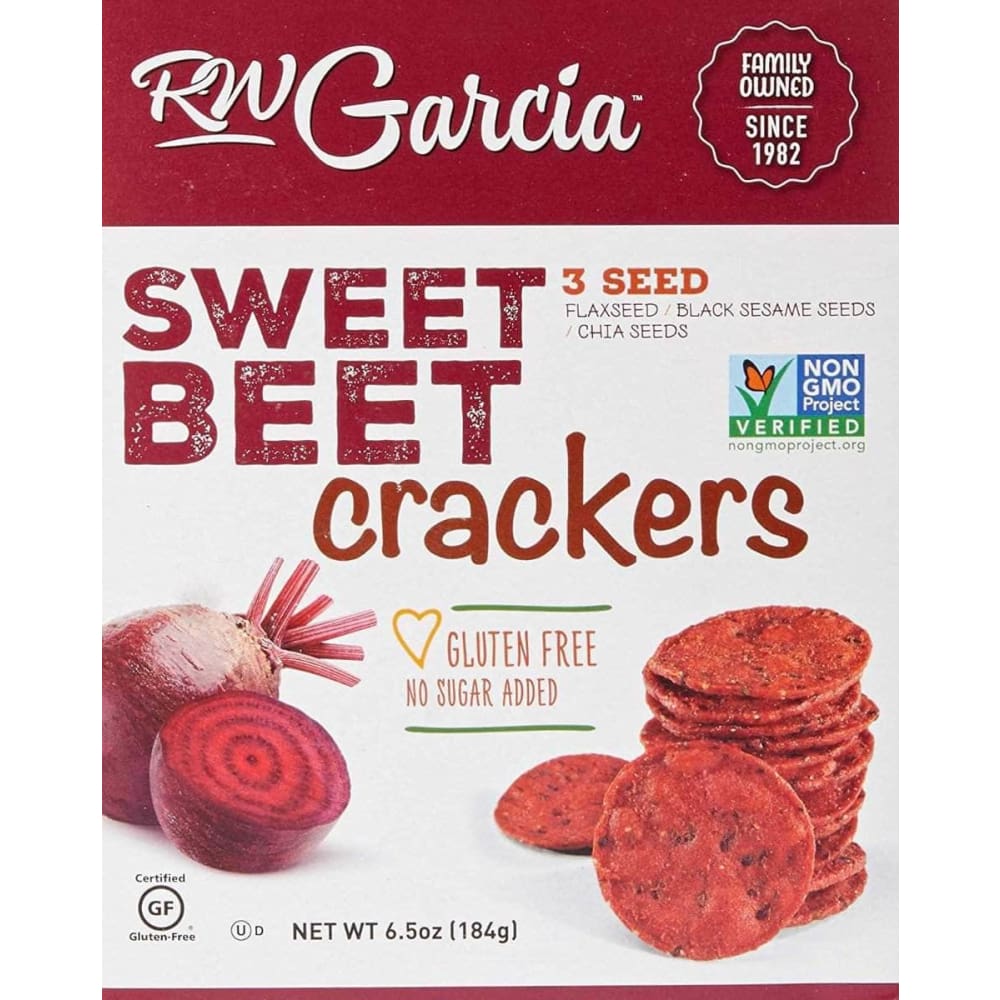 Rw Garcia Rw Garcia 3Seed Sweet Beet Crackers, 6.5 oz