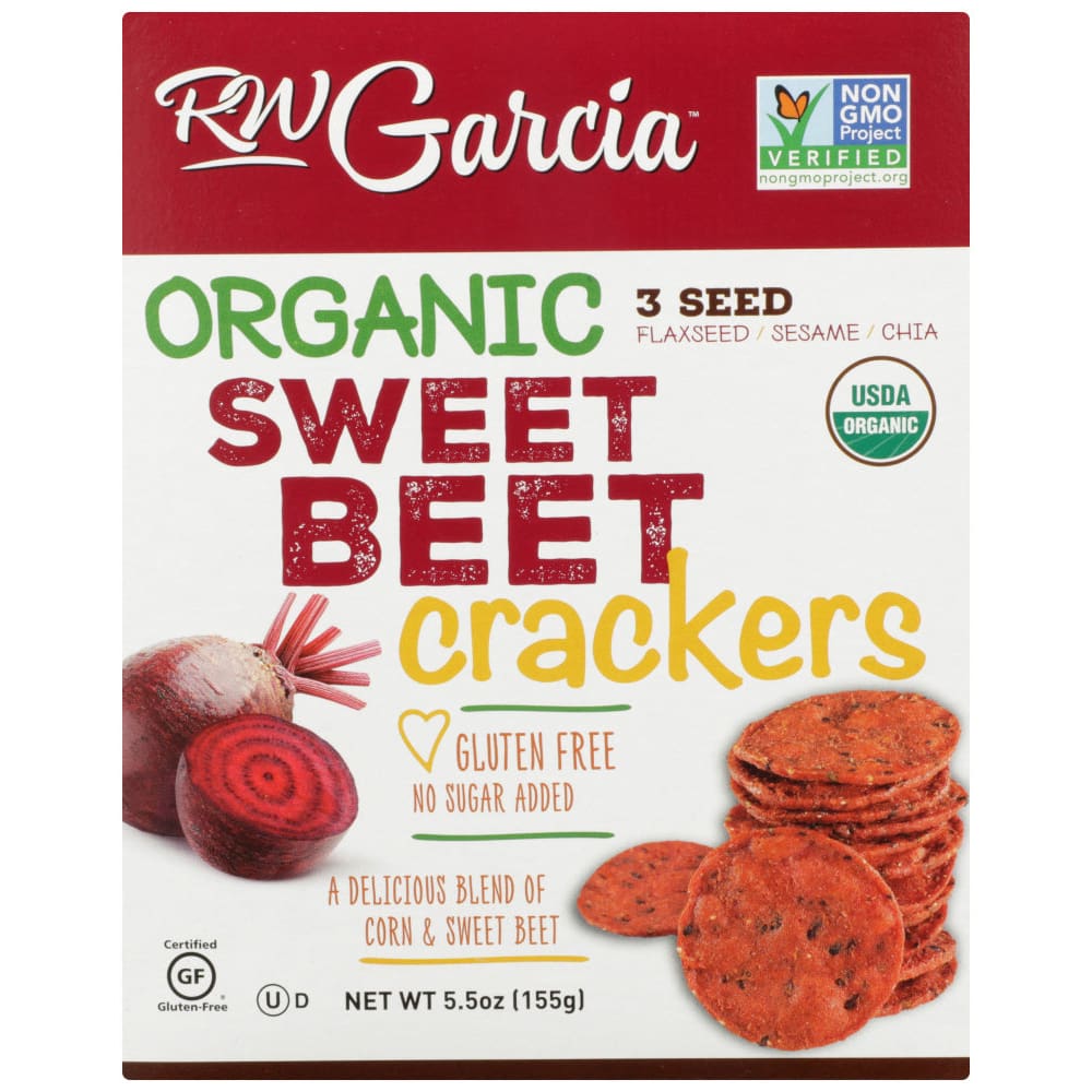 RW GARCIA: CRACKER SWEET BEET ORG (5.500 OZ) (Pack of 4) - Snacks Other - RW GARCIA