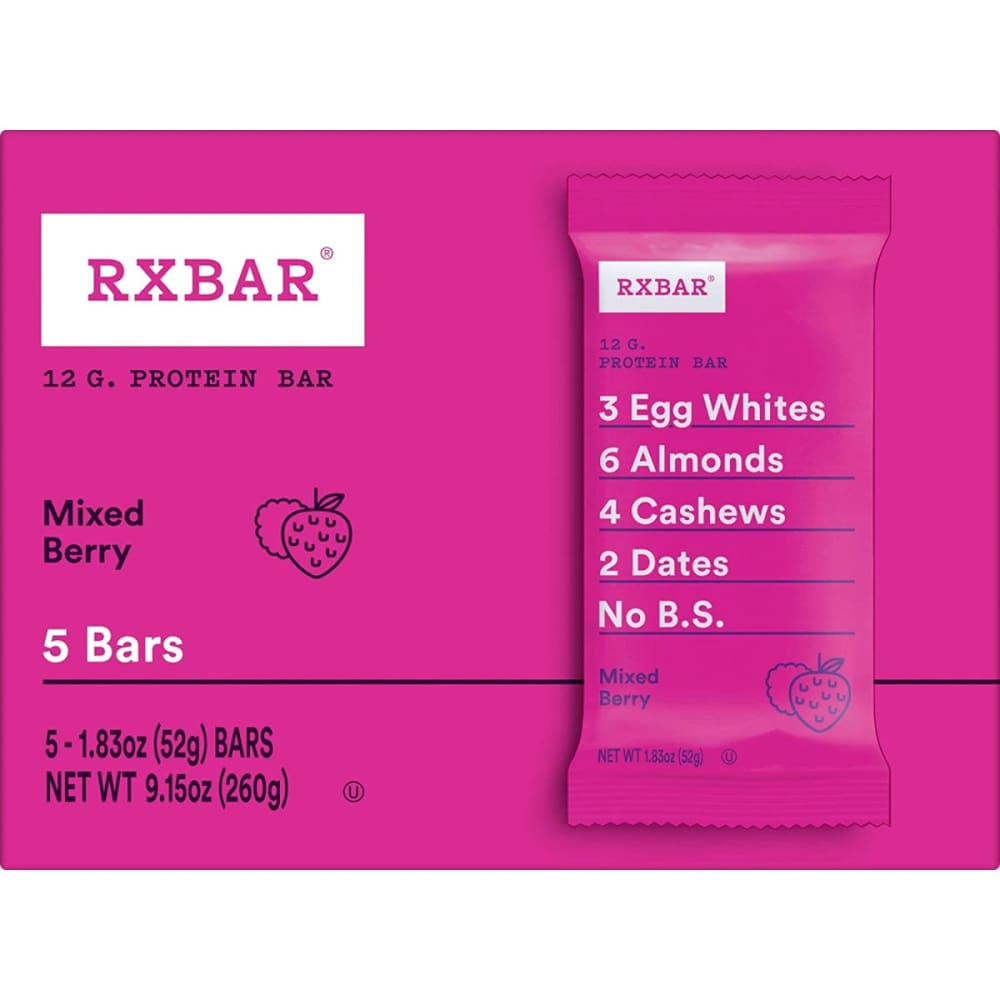 RXBAR: Bar Mixed Berry 5Pc 9.15 OZ - RXBAR